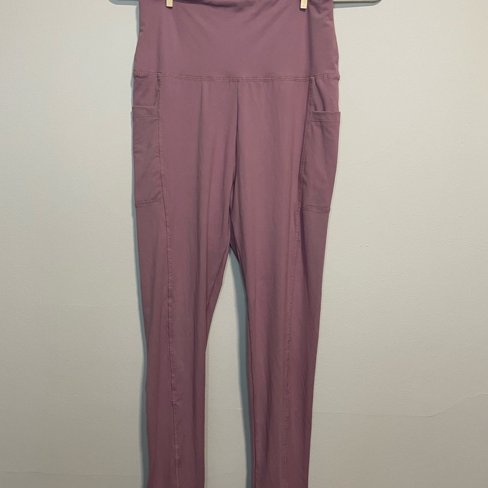 Women's High-Waisted Purple Pants
